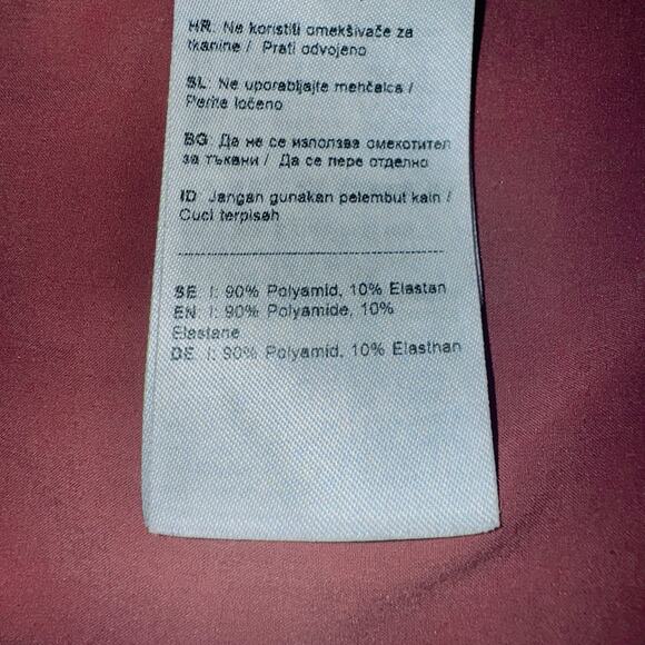 Fjallraven Ovik Lite Dress Large Buttons Short Sleeve Pockets Outdoor Travel Red - Picture 8 of 10